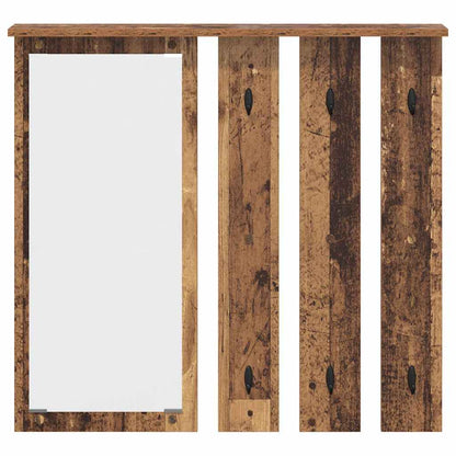 Wandgemonteerde Kapstok Bewerkt Hout 84 x 10 x 80 cm