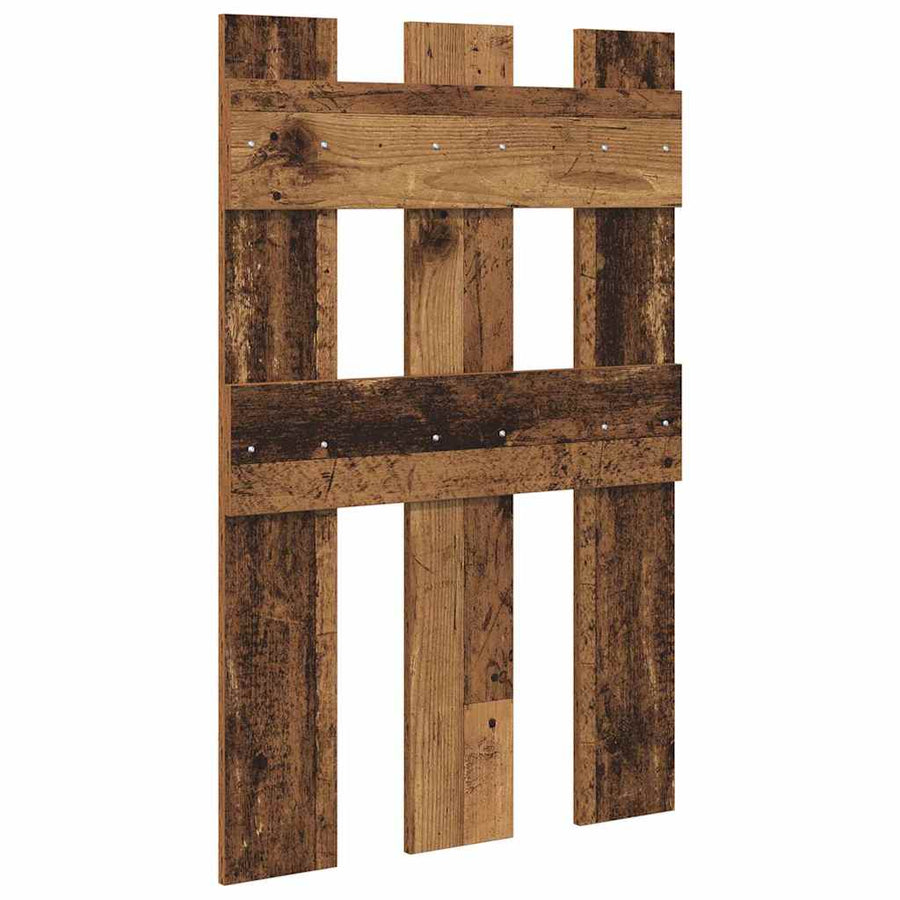 Wandgemonteerde kapstok Oudhout 65 x 3 x 100 cm Bewerkt hout