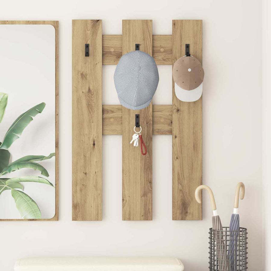 Wandgemonteerde kapstok Artisan Eiken 65 x 3 x 100 cm