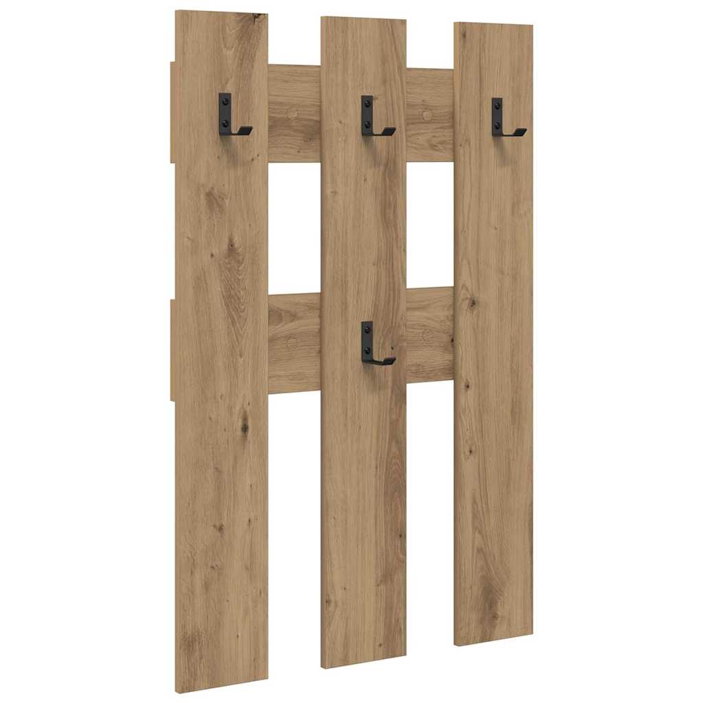 Wandgemonteerde kapstok Artisan Eiken 65 x 3 x 100 cm