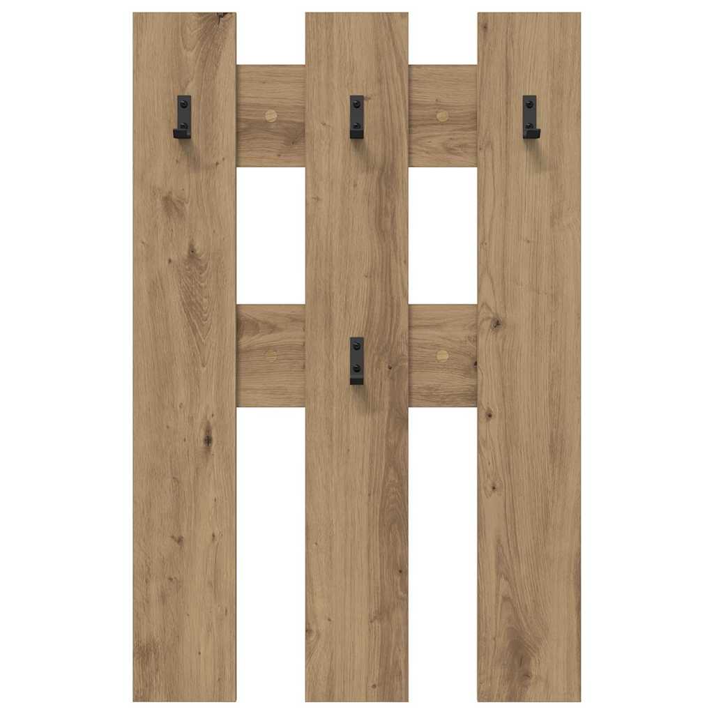 Wandgemonteerde kapstok Artisan Eiken 65 x 3 x 100 cm