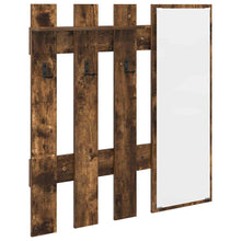 Wandgemonteerde Kapstok 100 X 10 X 100 Cm Gerookt eiken