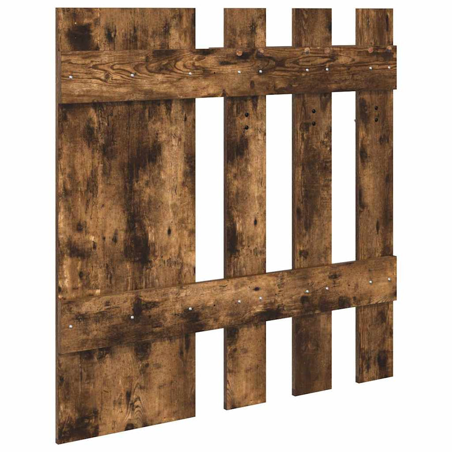 Wandgemonteerde Kapstok 100 X 10 X 100 Cm Gerookt eiken