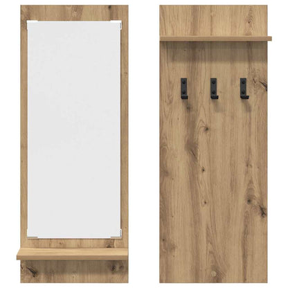 Wandgemonteerde kapstok met plank Artisan Eiken 70 x 10 x 90 cm