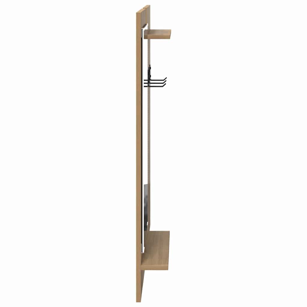 Wandgemonteerde kapstok met plank Artisan Eiken 70 x 10 x 90 cm