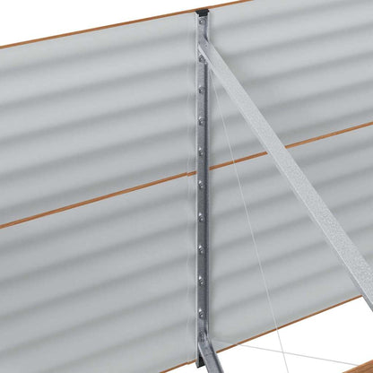 Verhoogd bed Bruin 400 x 80 x 81 cm Staal