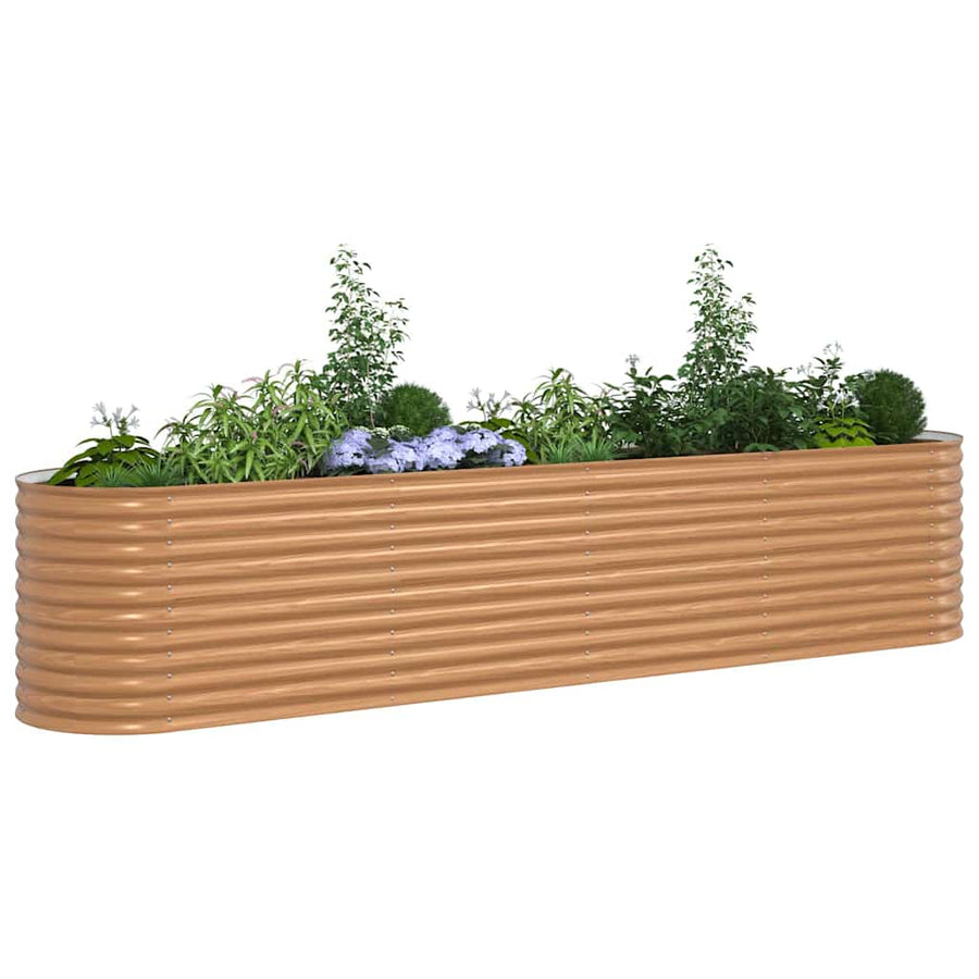 Verhoogd bed Bruin 400 x 80 x 81 cm Staal