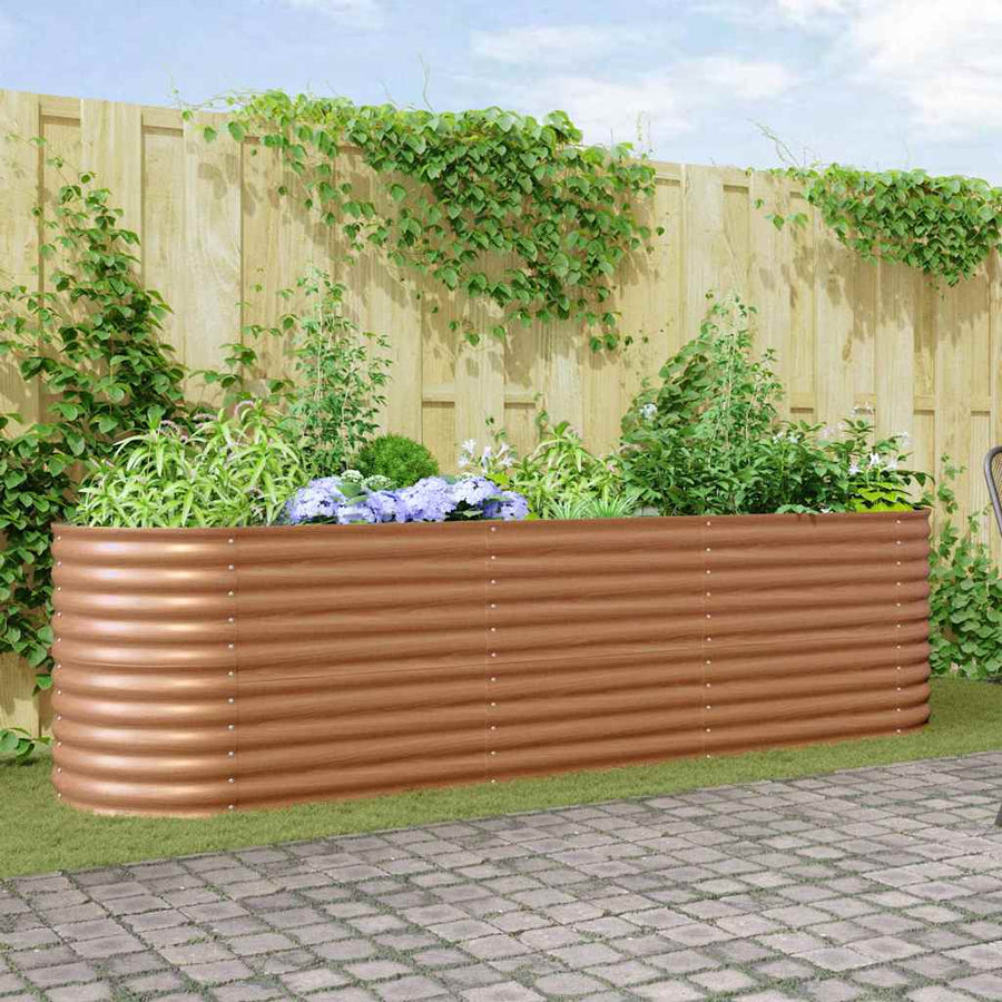 Verhoogd bed Bruin 320 x 80 x 81 cm Staal