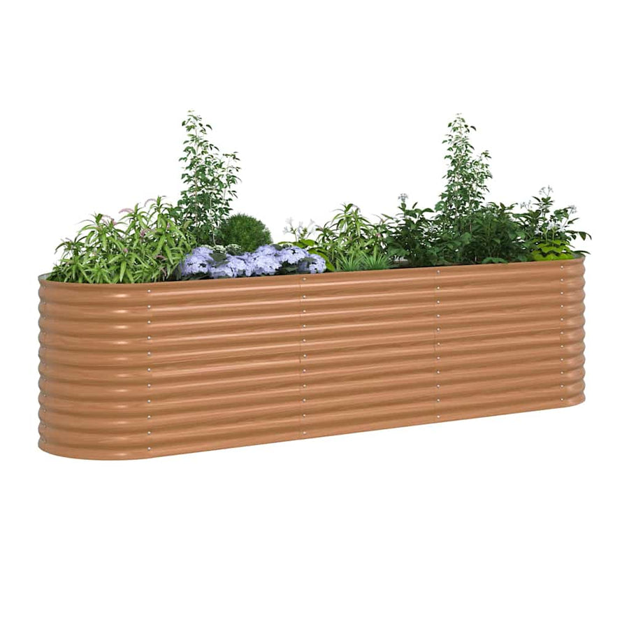 Verhoogd bed Bruin 320 x 80 x 81 cm Staal