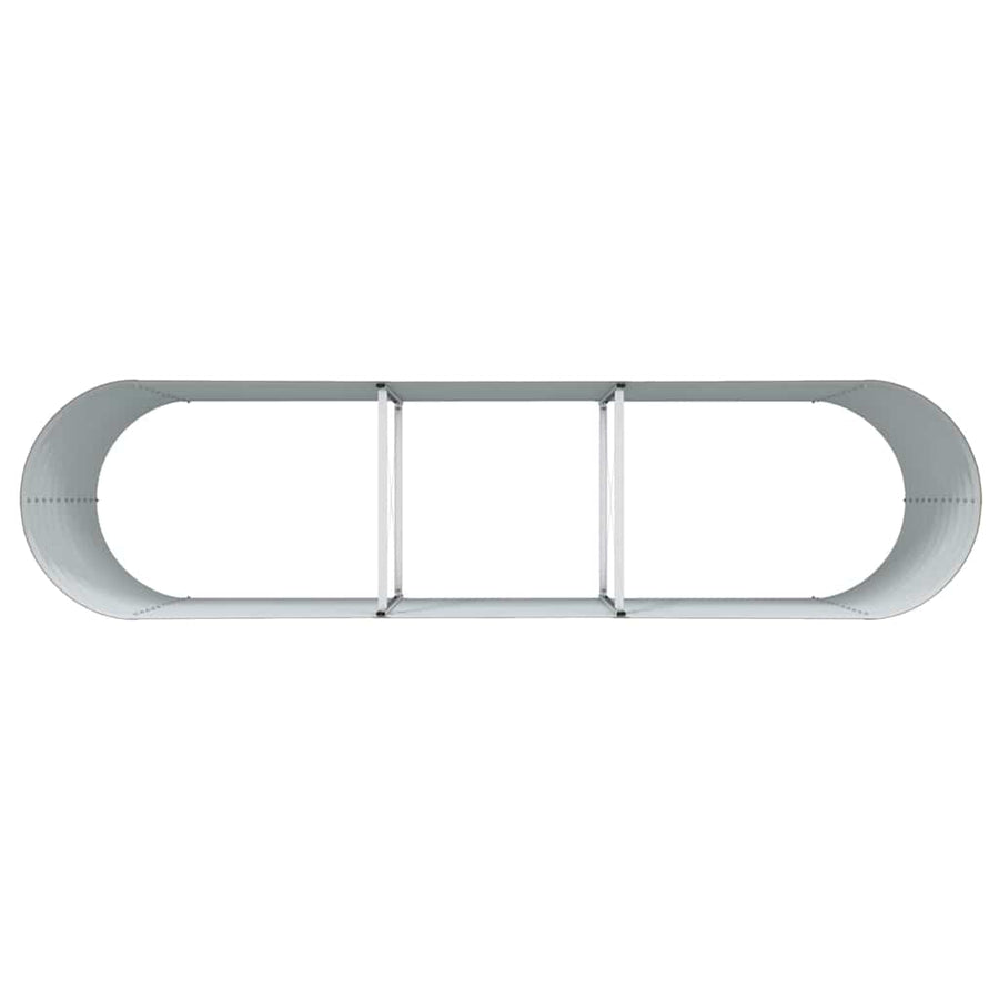 Verhoogd bed Bruin 320 x 80 x 81 cm Staal