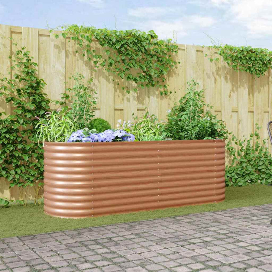 Verhoogd bed Bruin 240 x 80 x 81 cm Staal