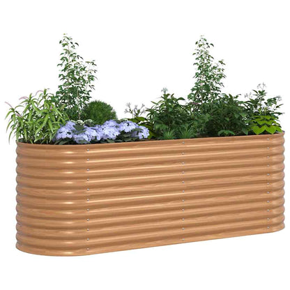 Verhoogd bed Bruin 240 x 80 x 81 cm Staal