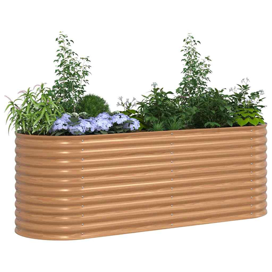 Verhoogd bed Bruin 240 x 80 x 81 cm Staal