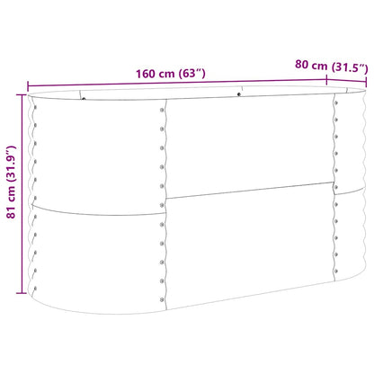 Verhoogd bed Bruin 160 x 80 x 81 cm Staal