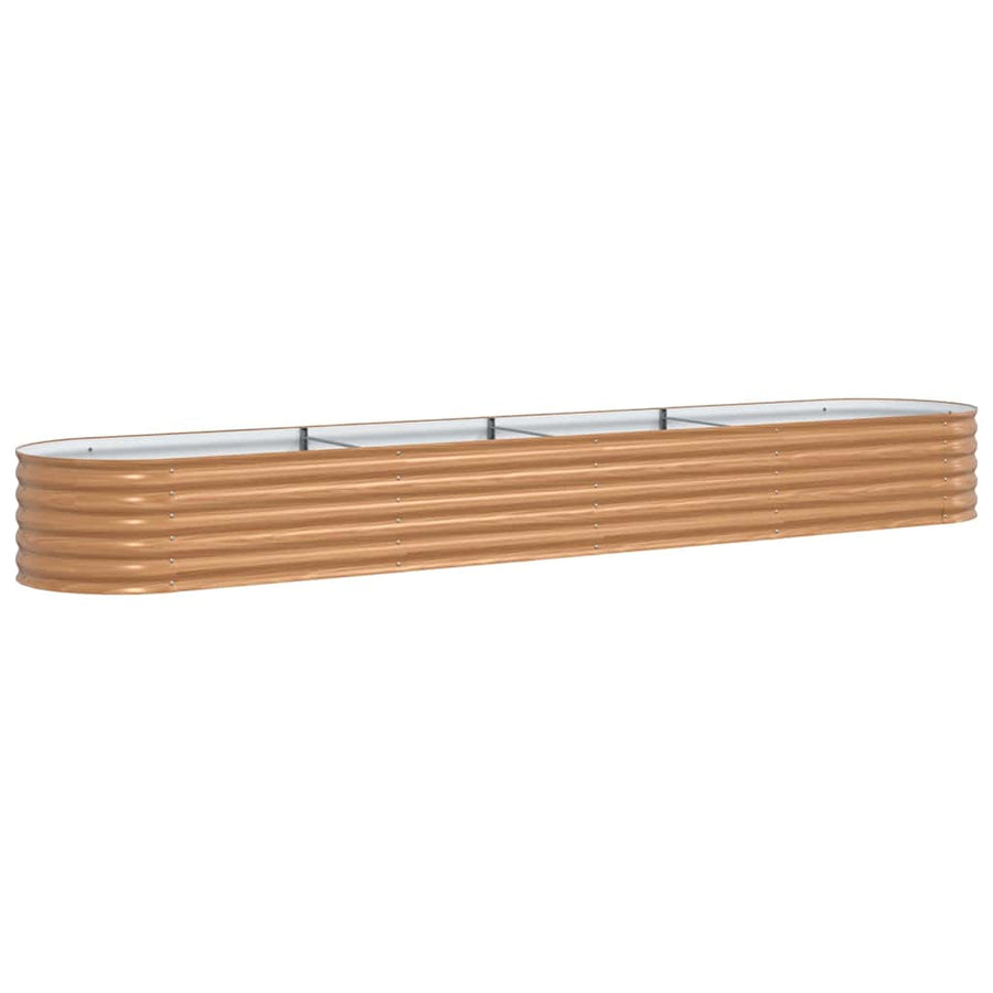 Verhoogd bed Bruin 400 x 80 x 44 cm Staal
