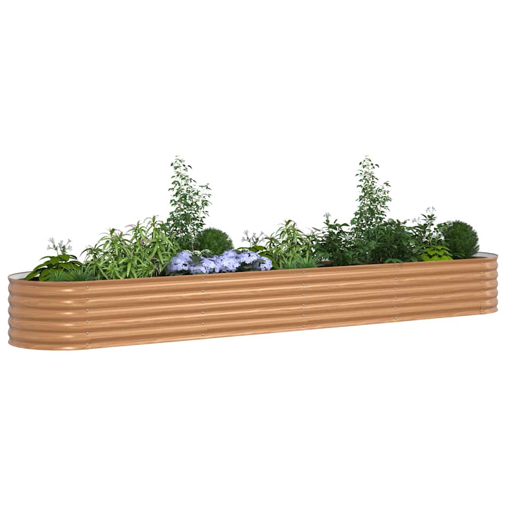 Verhoogd bed Bruin 400 x 80 x 44 cm Staal