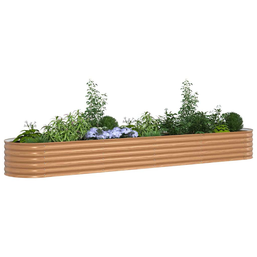 Verhoogd bed Bruin 400 x 80 x 44 cm Staal