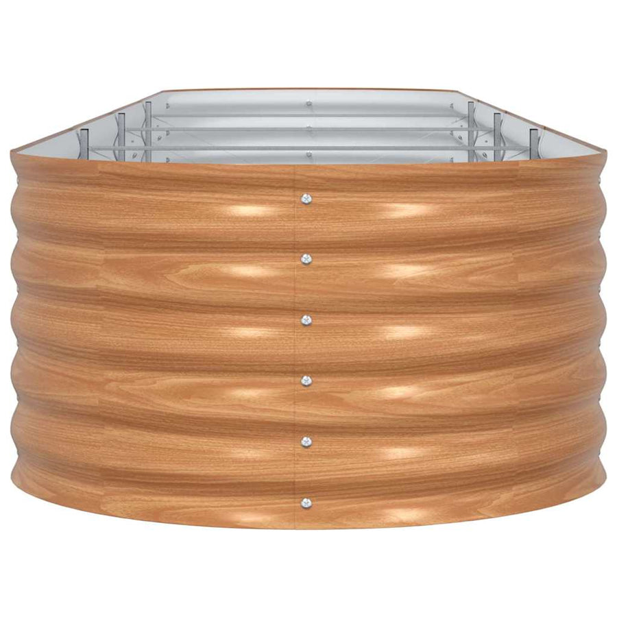 Verhoogd bed Bruin 400 x 80 x 44 cm Staal