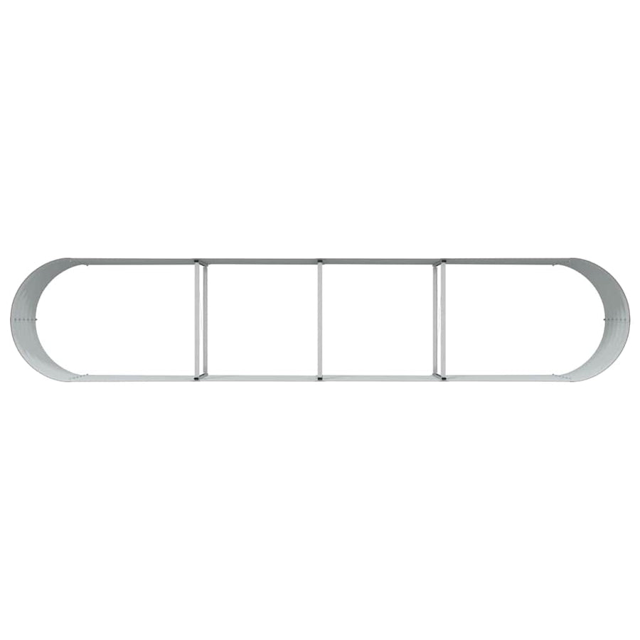 Verhoogd bed Bruin 400 x 80 x 44 cm Staal