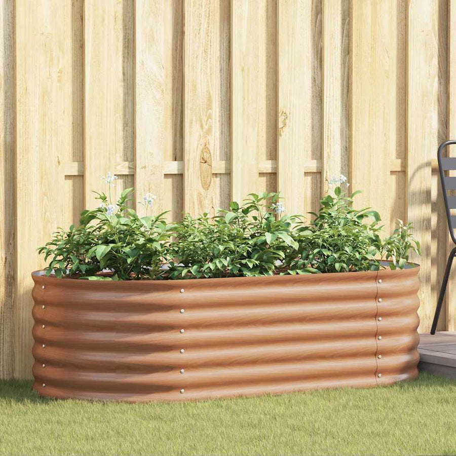 Verhoogd bed Bruin 160 x 80 x 44 cm Staal