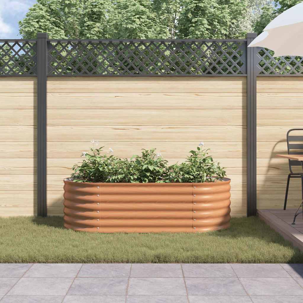 Verhoogd bed Bruin 160 x 80 x 44 cm Staal