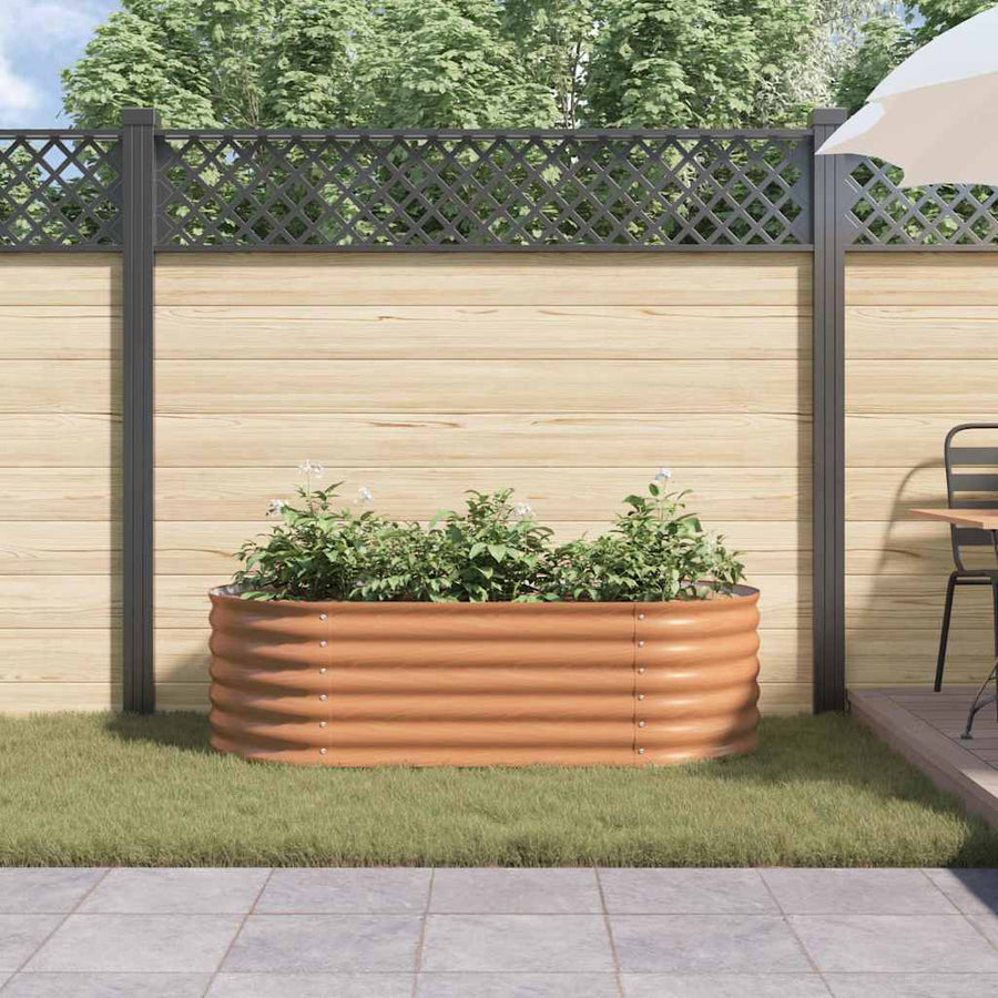 Verhoogd bed Bruin 160 x 80 x 44 cm Staal