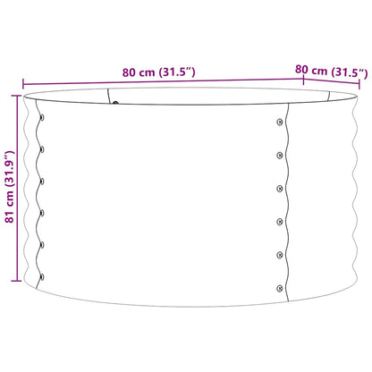 Verhoogd bed Bruin 80 x 80 x 44 cm Staal