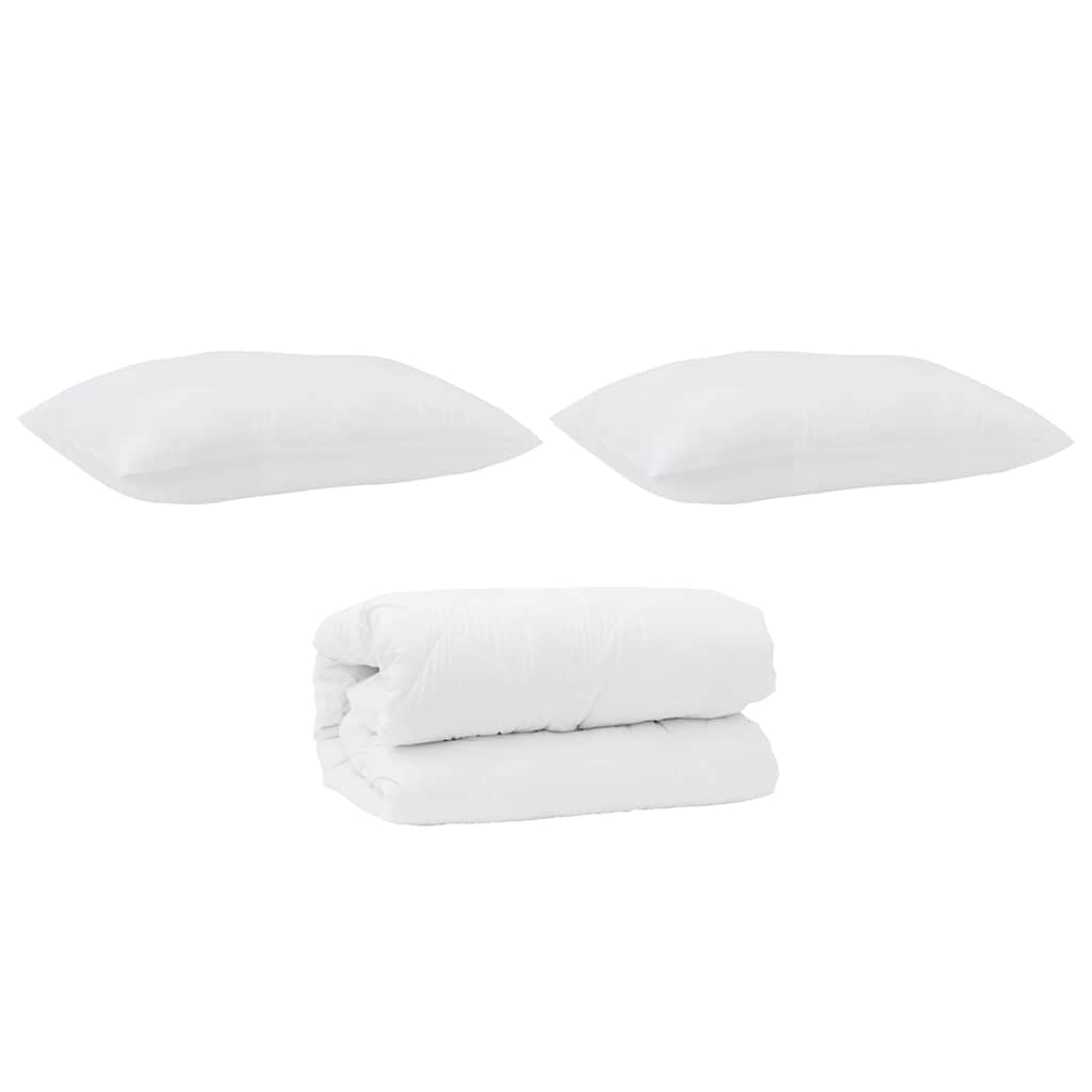 Zomer Dekbed met kussen 2 pcs Wit Donsveertjes