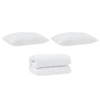 Zomer Dekbed met kussen 2 pcs Wit Donsveertjes