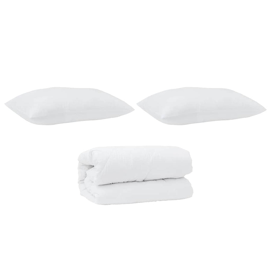 Zomer Dekbed Met Kussen 2 Pcs Wit Microvezel 155 x 220 cm 60 x 70 cm
