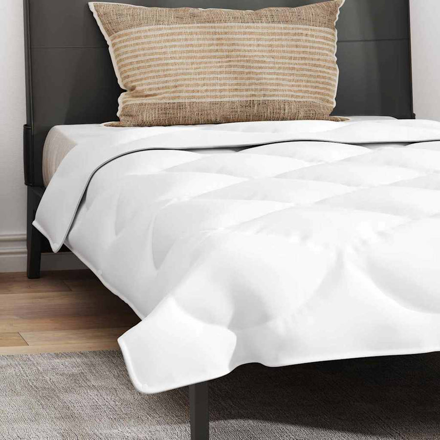 2-in-1 Dekbed met kussen 2 pcs Wit 135 x 220 cm Microfibre