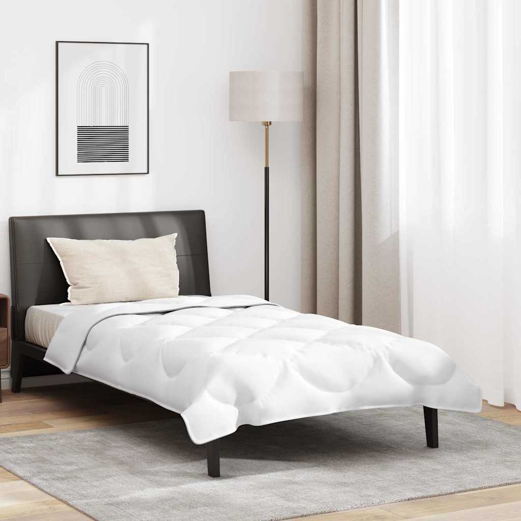 2-in-1 Dekbed met kussen 2 pcs Wit 135 x 220 cm Microfibre