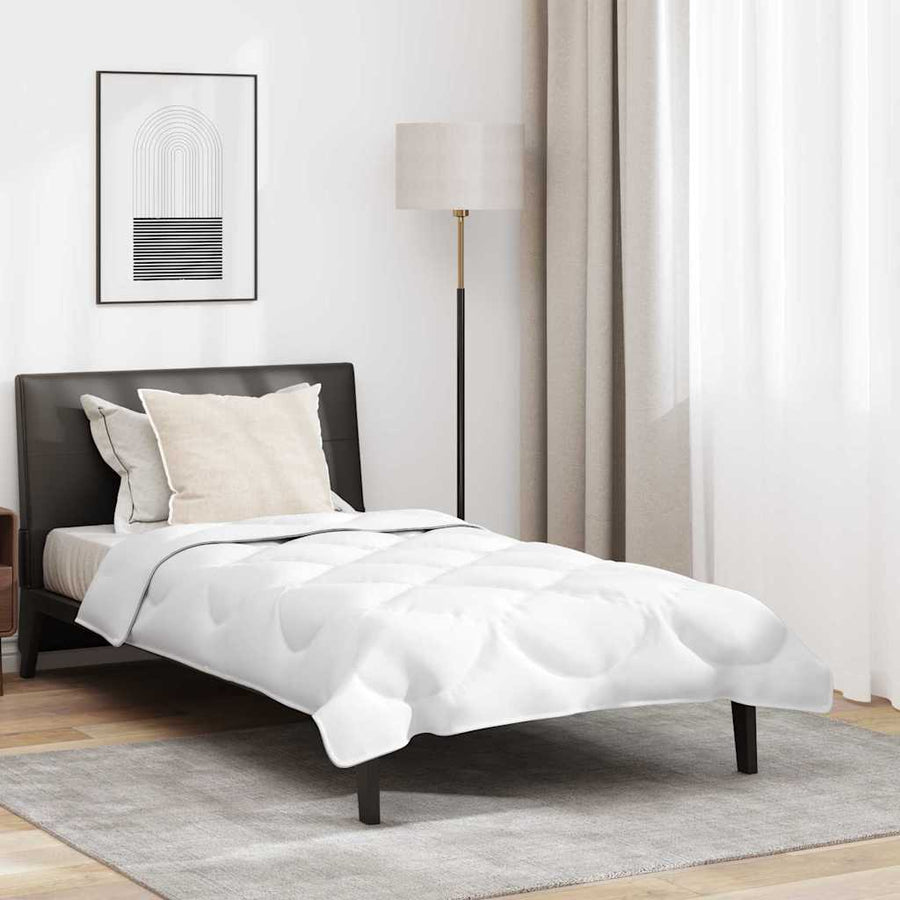 2-in-1 Dekbed met kussen 2 pcs Wit 140 x 220 cm Microfibre