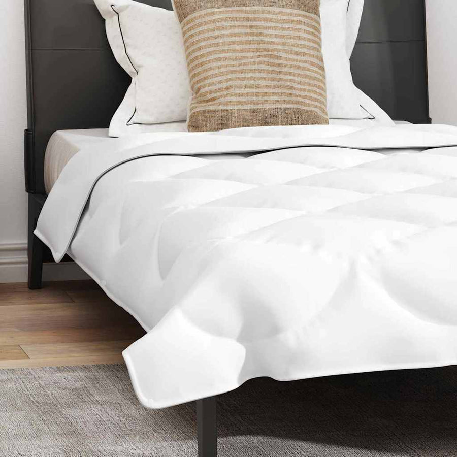 Dekbed met kussen 2 pcs Wit 135 x 200 cm Microfibre