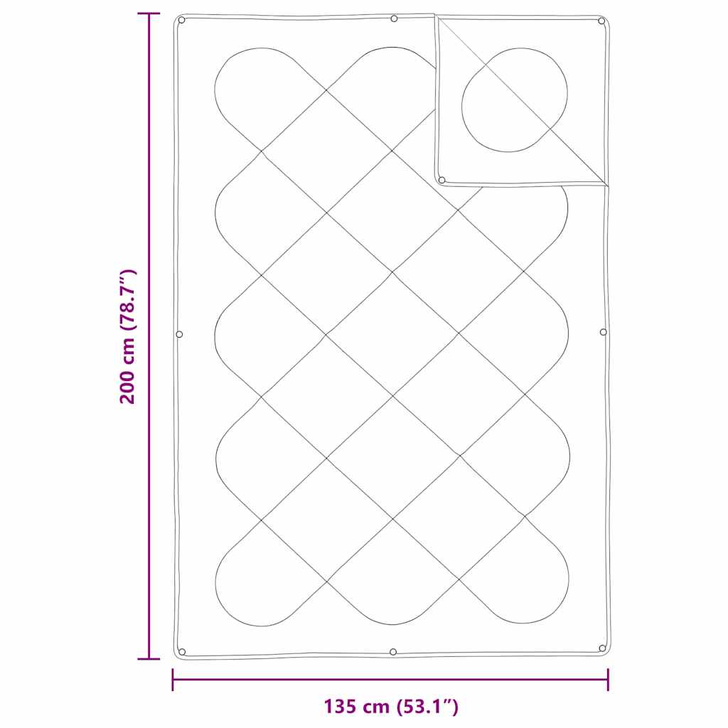 Dekbed Set Met Kussen 2 Pcs Wit Microfibre 135 x 200 cm 60 x 70 cm