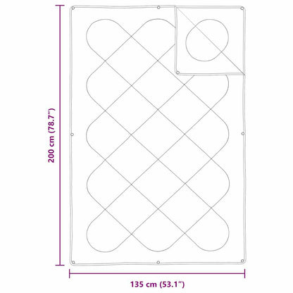 Dekbed Set Met Kussen 2 Pcs Wit Microfibre 135 x 200 cm 60 x 70 cm