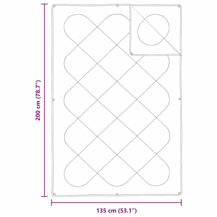 Dekbed Set Met Kussen 2 Pcs Wit Microfibre 135 x 200 cm 60 x 70 cm