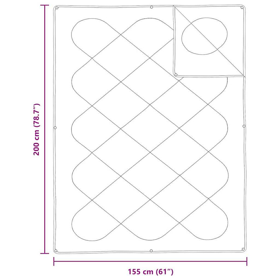 Dekbed Set Met Kussen 2 Pcs Wit Microfibre 155 x 200 cm 60 x 70 cm
