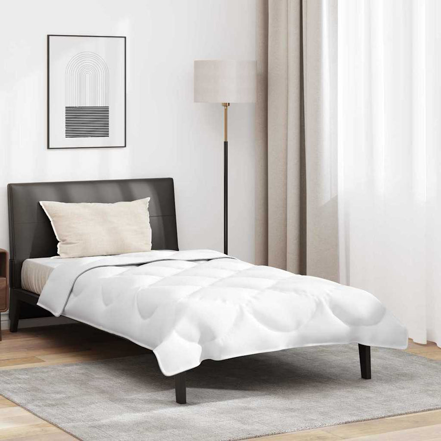 Dekbed met kussen 2 pcs Wit 140 x 220 cm Microfibre