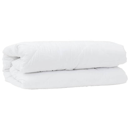 Dekbed met kussen 2 pcs Wit 140 x 220 cm Microfibre