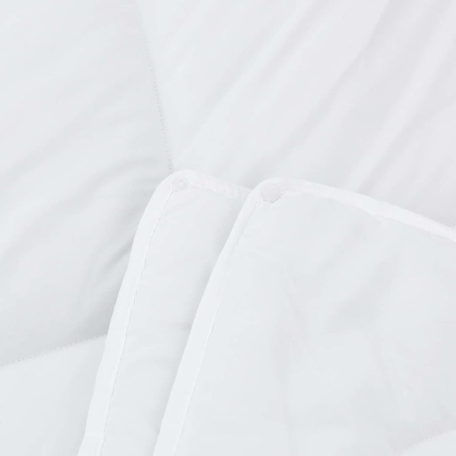 Dekbed Set Met Kussen 2 Pcs Wit Microfibre 140 x 220 cm 60 x 70 cm