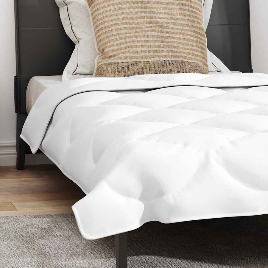 Dekbed Set Met Kussen 2 Pcs Wit Microfibre 155 x 220 cm 60 x 70 cm
