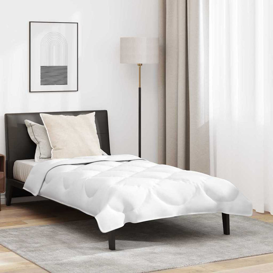 Dekbed Set Met Kussen 2 Pcs Wit Microfibre 155 x 220 cm 60 x 70 cm