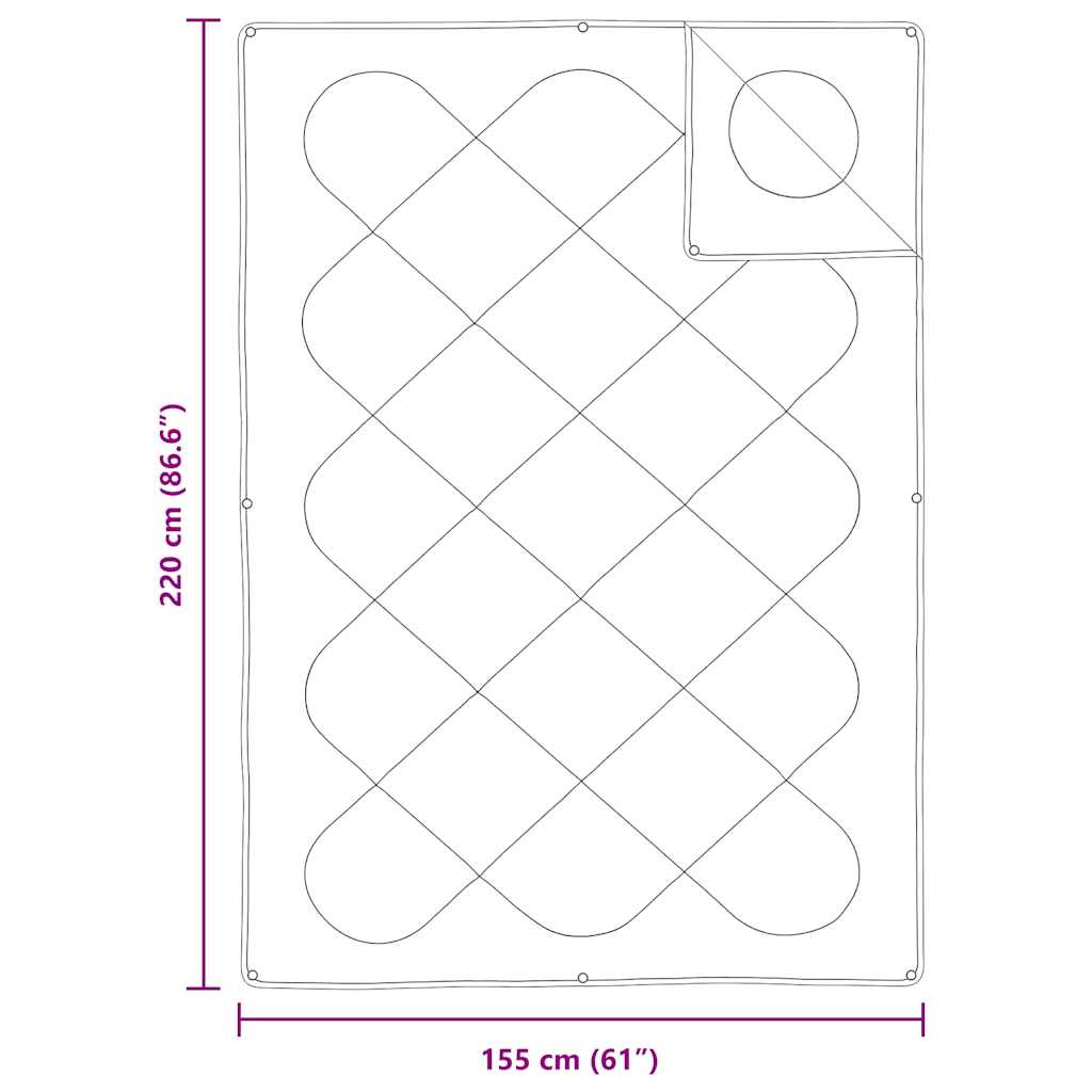Dekbed Set Met Kussen 2 Pcs Wit Microfibre 155 x 220 cm 60 x 70 cm