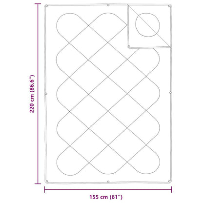 Dekbed Set Met Kussen 2 Pcs Wit Microfibre 155 x 220 cm 60 x 70 cm