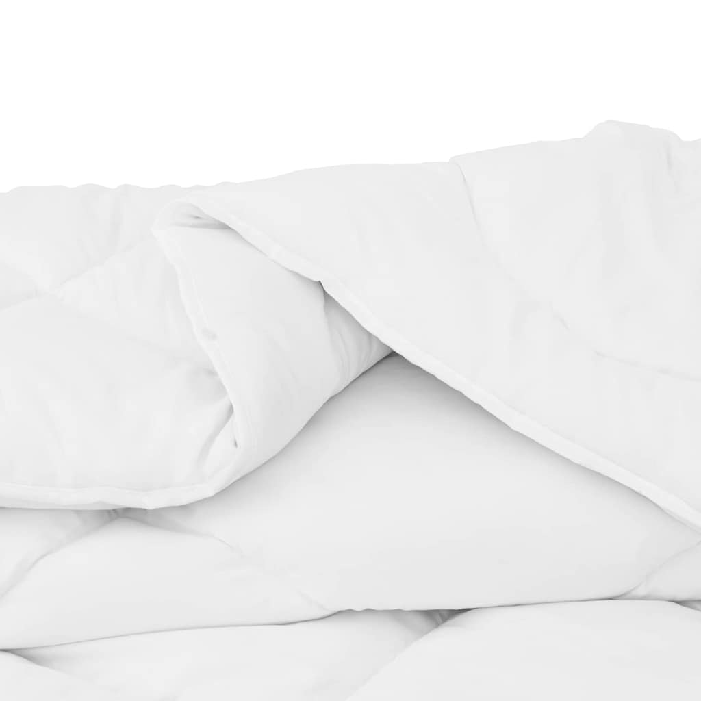 Dekbed met kussen 2 pcs Wit 155 x 200 cm Microfibre
