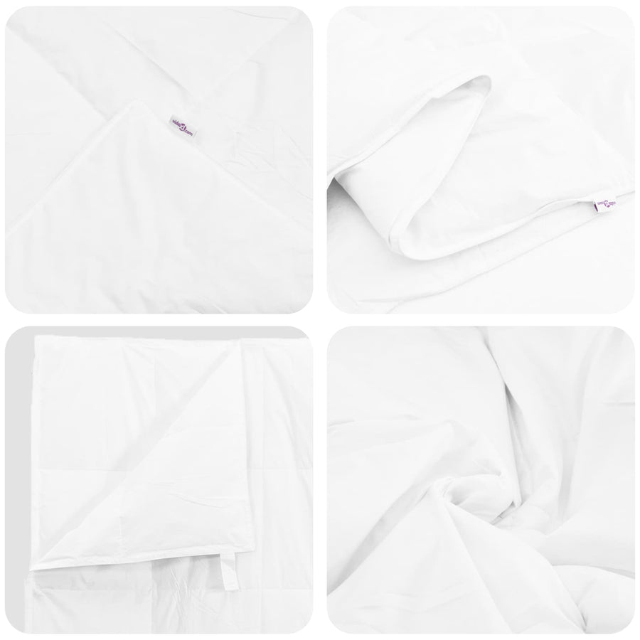 Dekbed Set Met Kussen 3 Pcs Wit Donsveertjes 200 x 220 cm 50 x 70 cm