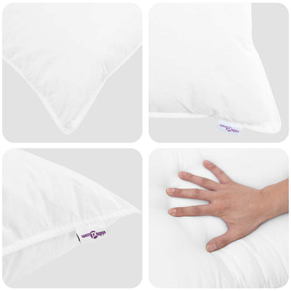 Dekbed Set Met Kussen 3 Pcs Wit Donsveertjes 200 x 220 cm 50 x 70 cm