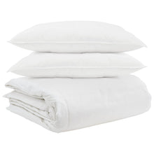 Dekbed Set Met Kussen 3 Pcs Wit Donsveertjes 200 x 220 cm 50 x 70 cm