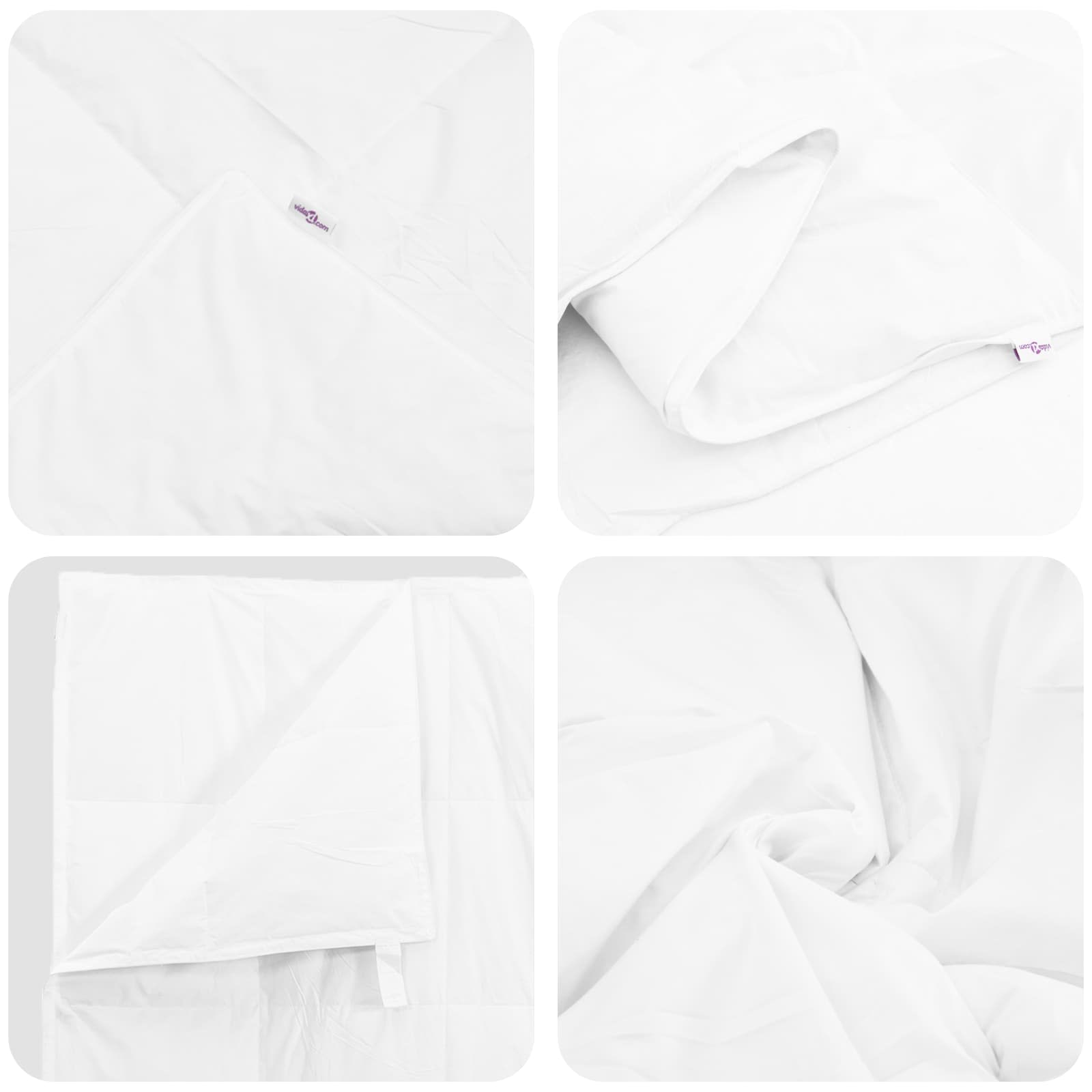 Dekbed Set Met Kussen 3 Pcs Wit Donsveertjes 240 x 220 cm 50 x 70 cm